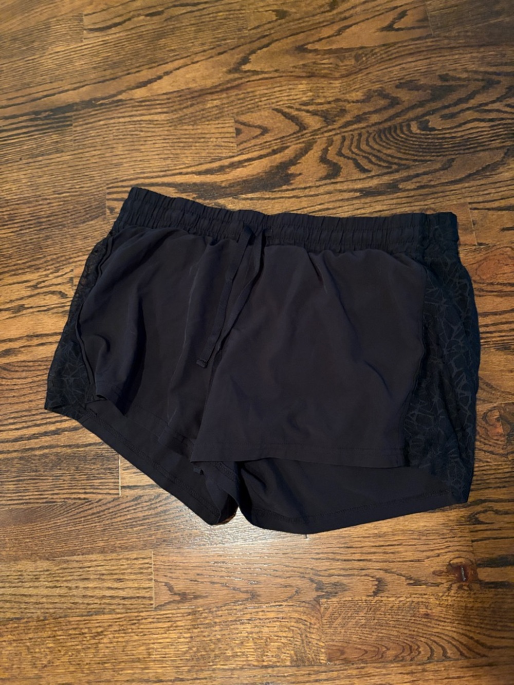 Fabletics Black Layered Athletic Shorts